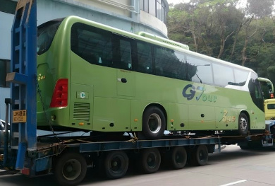 香港物流鴻泰信為香港旅游公司運(yùn)輸大巴車